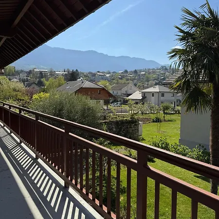 公寓 Le Sonise - Spacious Family With Balcony Garden And Parking Spac 艾克斯莱班